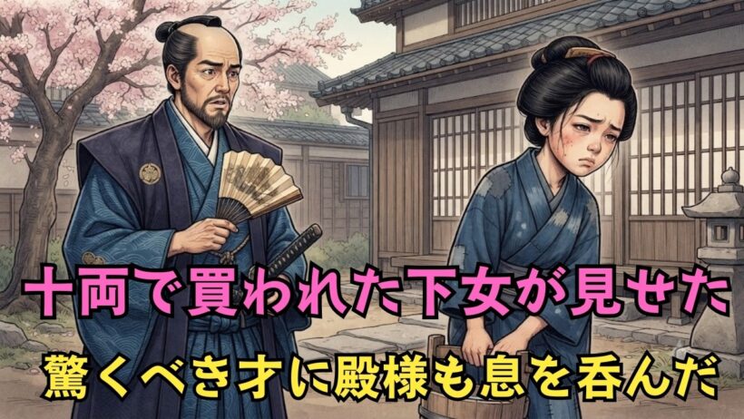 十両で買われた足の不自由な下女の驚くべき才に、殿様も息を呑んだ | 江戸時代