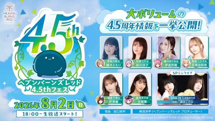 ヘブンバーンズレッド4.5thフェス生放送【ヘブバン】【4.5周年記念生放送】