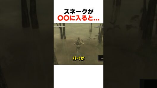 ｽﾈｰｸが〇〇に入ると... #mgs3 #メタルギアソリッド #大塚明夫 #桑島法子