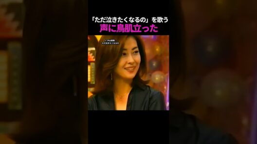 【鳥肌】中山美穂「ただ泣きたくなるの」の歌声が沁みすぎる…顔面国宝ミポリンの横顔も反則