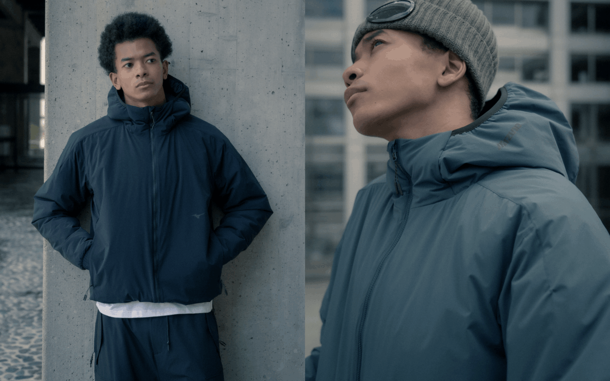 MIZUNO×JEANS FACTORYの別注アウターが登場。機能性とミニマルなデザインを両立したパファージャケット | EYESCREAM